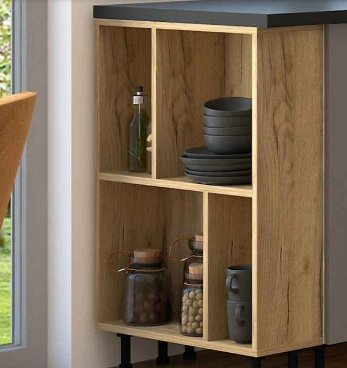 Шкаф торцевой открытый КНШТО 540 ЛДСП Дуб золотой Шкаф торцевой открытый КНШТО 540 ЛДСП Дуб золотой