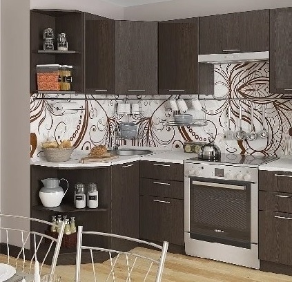 Кухня Дина угловая-  модульная кухня эконом в СПб