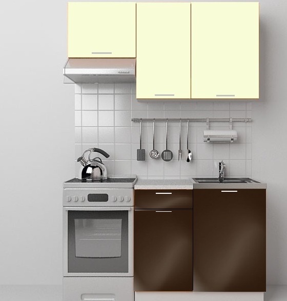 Кухня Ксения 1,5 (комп.143) МДФ Белая/Бордо