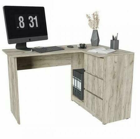 Спальня Норд Дуб Крафт серый: Стол письменный №4 Норд Дуб Крафт серый Спальня Норд Дуб Крафт серый - недорогая модульная спальня в стиле лофт