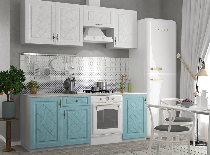 Модульная кухня Модена/Айвори МДФ