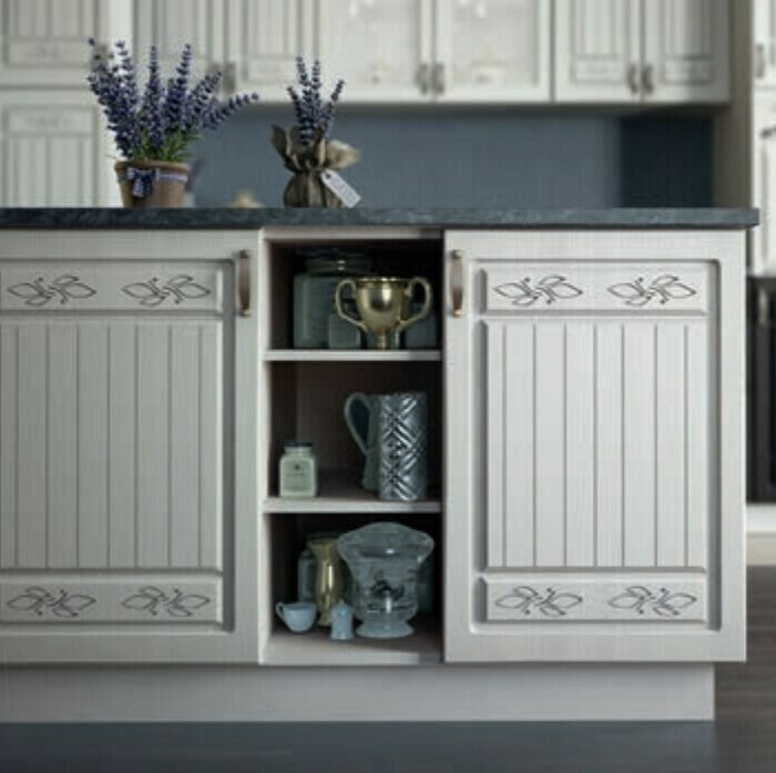 Кухня Виктория модульная МФД Белое дерево: кухонный Остров-2 (столешница Кастилло тёмный) Кухня Виктория модульная МФД Белое дерево: кухонный Остров-2 (столешница Кастилло тёмный)