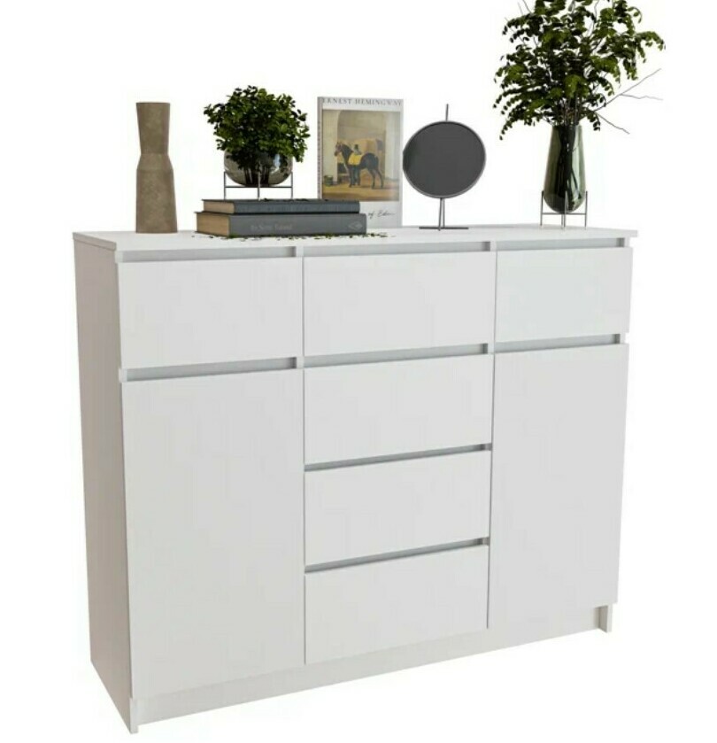 Спальня Норд белая: комод №5 Спальня Норд белая: комод №5