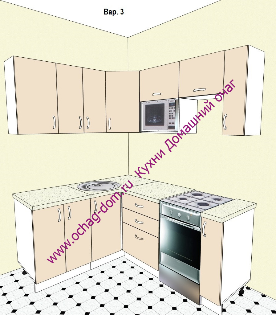 Кухня в корабле (кухонный гарнитур в доме-корабле) - купить кухню для дома корабль серии 1ЛГ-600