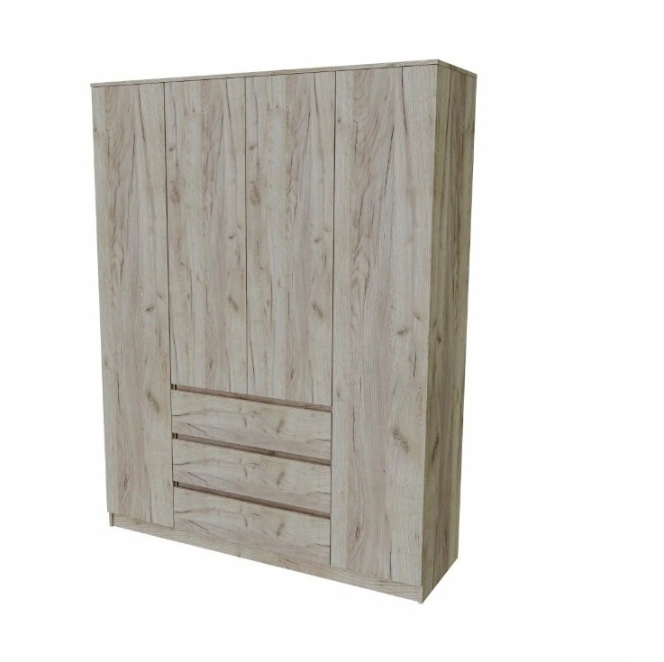 Спальня Норд Дуб Крафт серый: Шкаф 1,6 Норд Дуб Крафт серый Спальня Норд Дуб Крафт серый - недорогая модульная спальня в стиле лофт