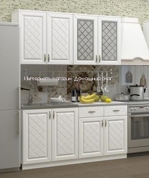 Кухня Айвори 1,6 МДФ Белый