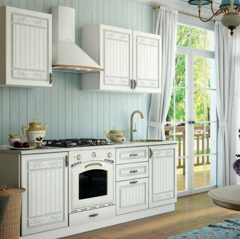 Кухня Виктория модульная МФД Белое дерево Кухня Виктория модульная МФД Белое дерево