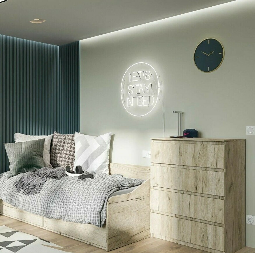 Модульная гостиная Норд Дуб Крафт серый Гостиная Норд Дуб Крафт серый (стенка в гостиную Норд)