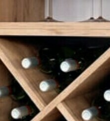 Модульная кухня Тиффани: открытые верхние полки в цвете Дуб золотой Модульная кухня Тиффани: открытые верхние полки в цвете Дуб золотой