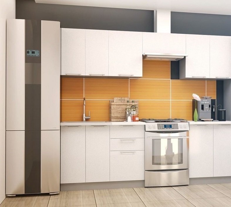 Модульная готовая кухня Ксения 2,3м (комп.136) МДФ Белый глянец (прямая)