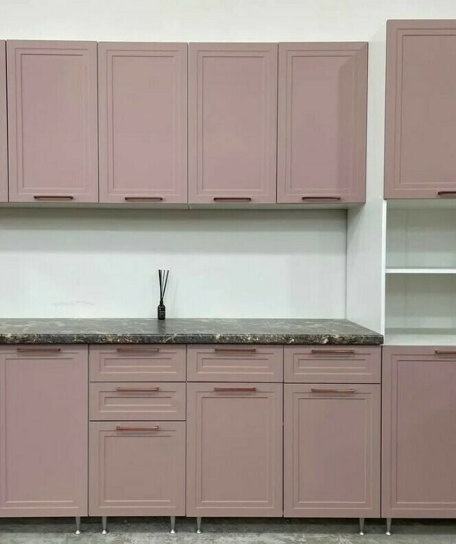 Модульная кухня Инфинити МДФ Пыльная роза