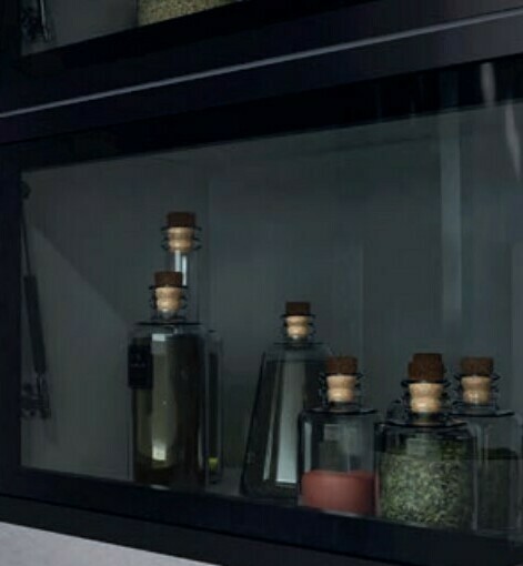 Модульная кухня Тиффани: стекло тонированное