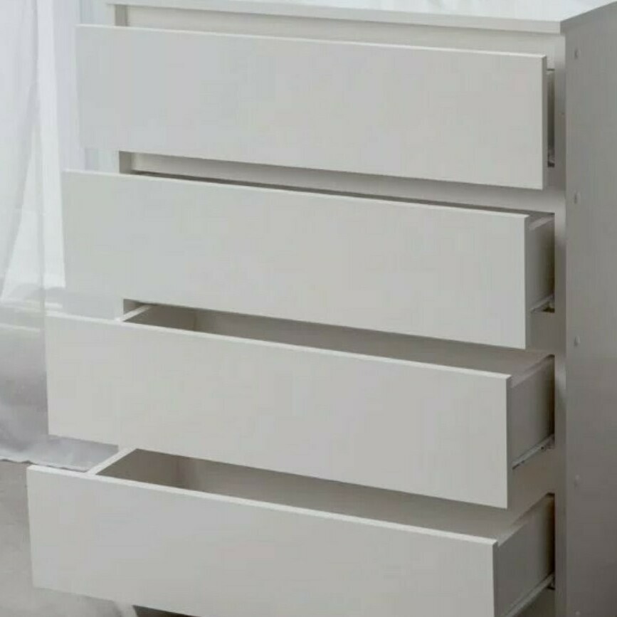 Комод Норд №2 белый  (высокий комод) - аналог комода Мальм (Malm) Икеа (Ikea)
