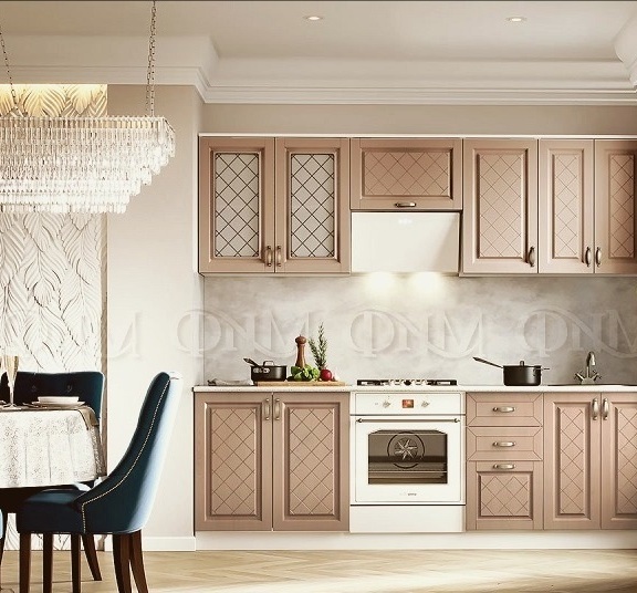 Модульная кухня Модена/Айвори МДФ