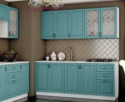Модульная кухня Модена (Айвори) Бирюза -кухня в стиле Прованс