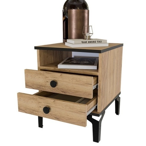 Тумба прикроватная Бриона Дуб золотой/Венге Спальня Бриона Дуб золотой/Венге (модульная современная спальня )