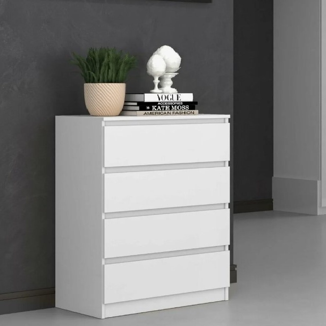 Комод Норд №2 белый  (высокий комод) - аналог комода Мальм (Malm) Икеа (Ikea)