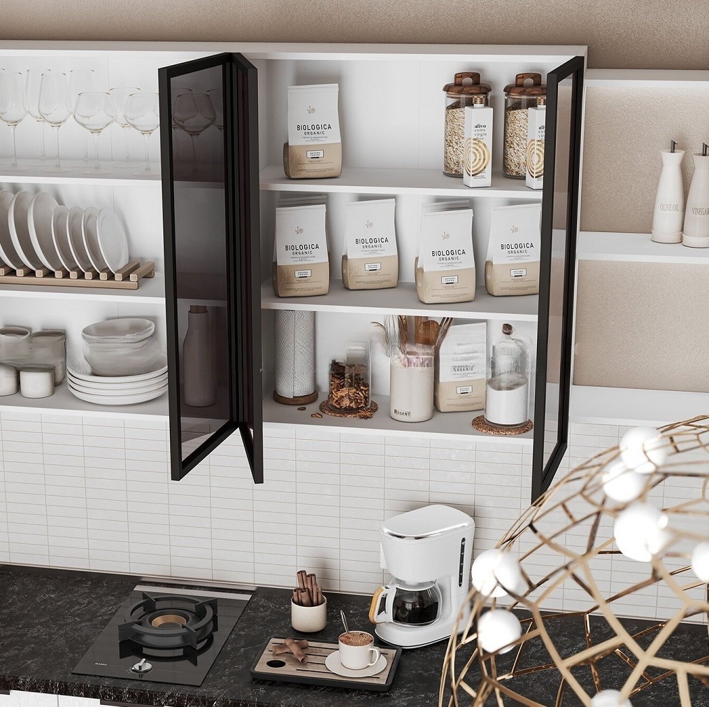 Кухня Саванна белая - модульная кухня Саванна МДФ Дуб белый/стекло Кухня Саванна белая - модульная кухня Саванна МДФ Дуб белый/стекло