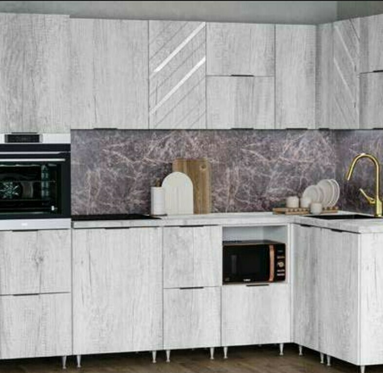 Кухня Энгл МДФ Дуб Небраска Грей