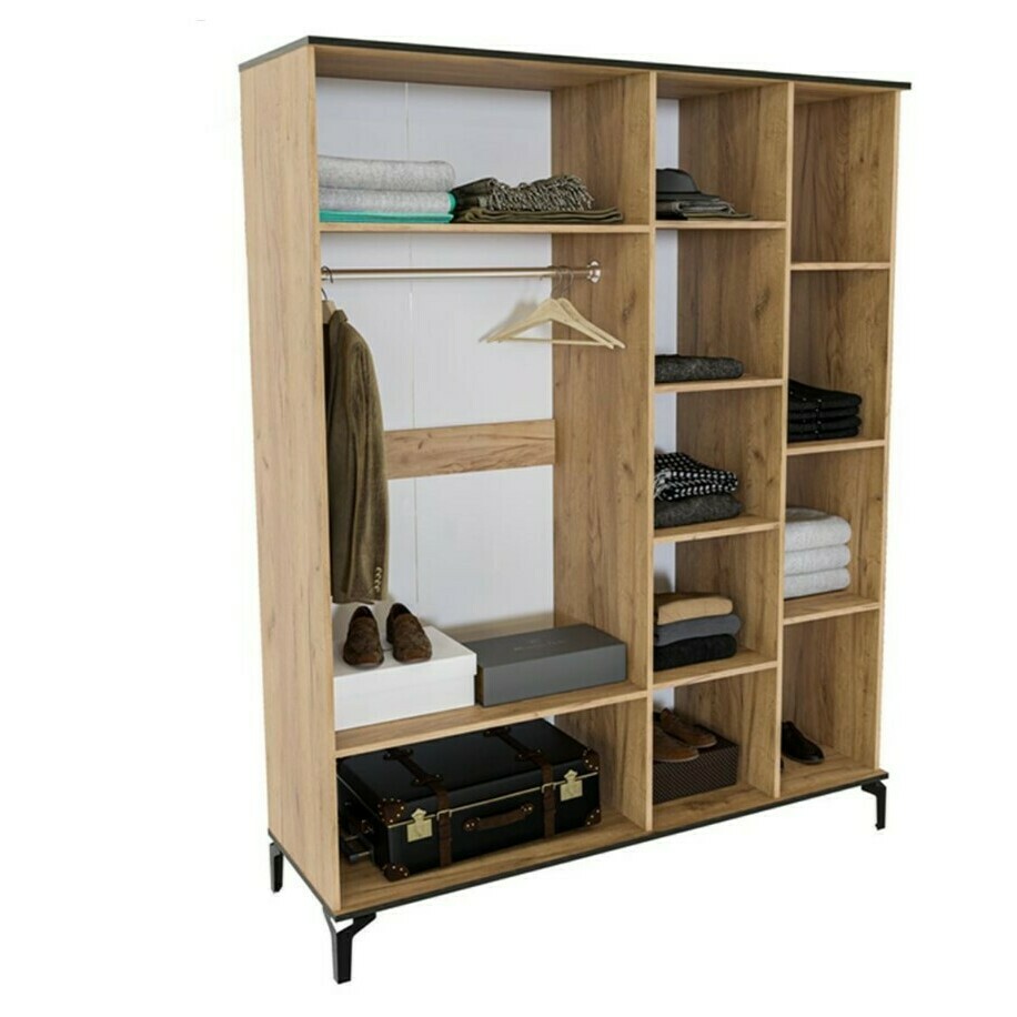 Шкаф Бриона 4-створч. Дуб золотой/Венге Спальня Бриона Дуб золотой/Венге