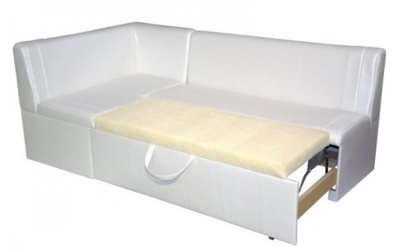 Кухонный раскладной угловой диван Уют со спальным местом и местом для хранения - купить недорого в СПб 