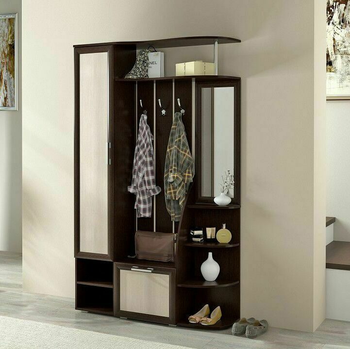 Прихожая Ксения-2 Венге/Лоредо - маленькая готовая прихожая Прихожая Ксения-2 Венге/Лоредо