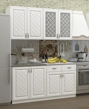 Модульная кухня Модена/Айвори МДФ