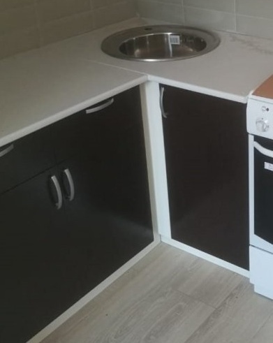 Кухня Дина ЛДСП верх Дуб белёный/низ Венге Кухня Дина ЛДСП верх Дуб белёный/низ Венге