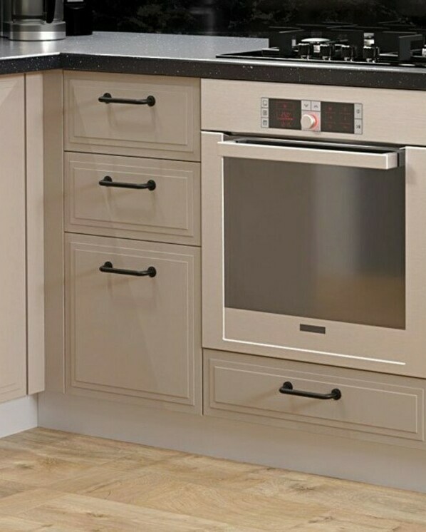 Кухня Атланта фасады МДФ Холст Латте