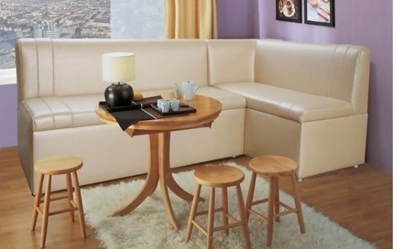 Кухонный раскладной угловой диван Уют со спальным местом и местом для хранения - купить недорого в СПб 