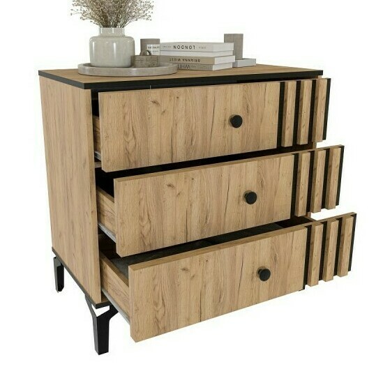 Комод Бриона Дуб золотой/Венге Спальня Бриона Дуб золотой/Венге (модульная современная спальня )