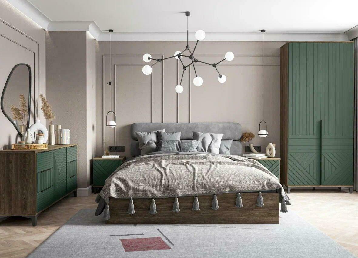 Спальня Палау (модульная спальня  МДФ софт)