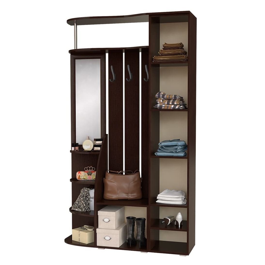 Прихожая Ксения-2 Венге/Лоредо - маленькая готовая прихожая Прихожая Ксения-2 Венге/Лоредо