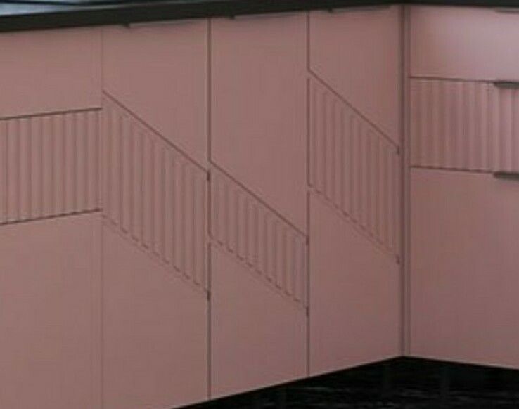 Кухня Агата Пыльная роза Кухня Агата Пыльная роза