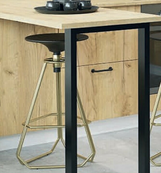 Модульная кухня Тиффани: барная стойка "Куб" на металлокаркасе