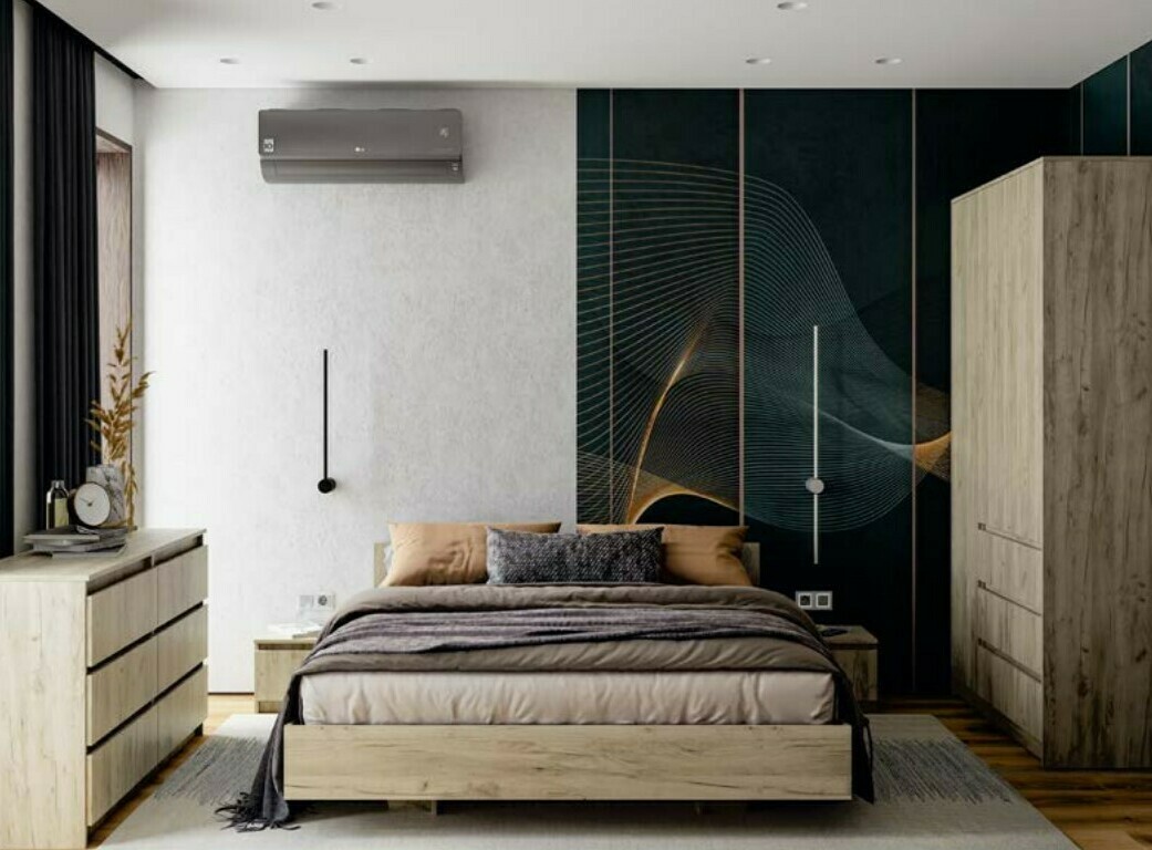 Модульная спальня Норд Дуб Крафт серый - спальный гарнитур комплектация №1 Спальня Норд Дуб Крафт серый