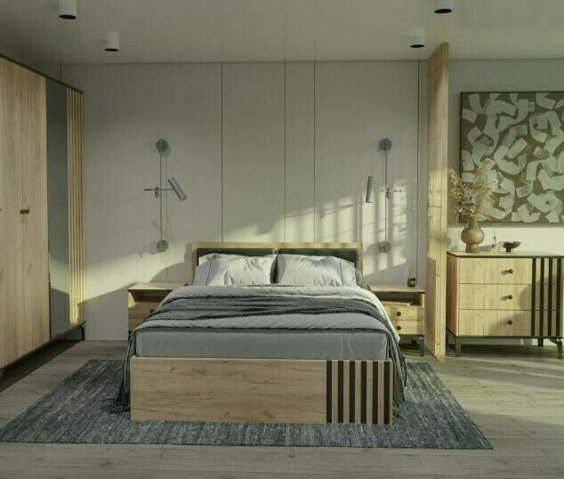 Спальня Бриона - модульная спальня Бриона Дуб золотой/Венге  Спальня Бриона - модульная спальня Бриона Дуб золотой/Венге