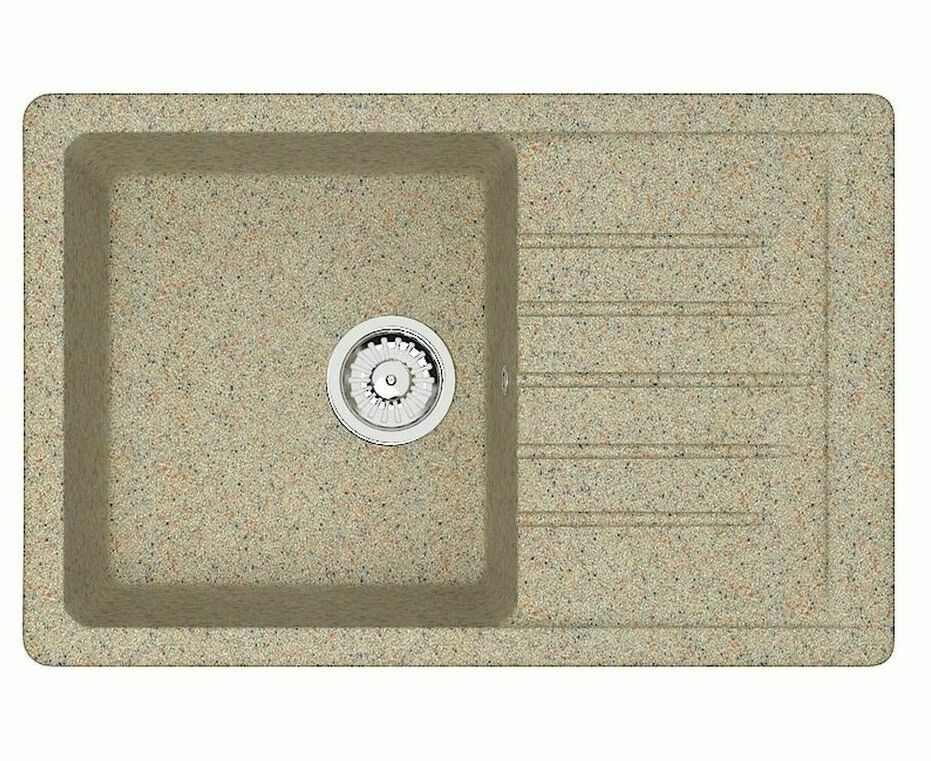 Кухонная мойка Марбакс (Marrbaxx) серия «Карельский камень», модель 16, матовая