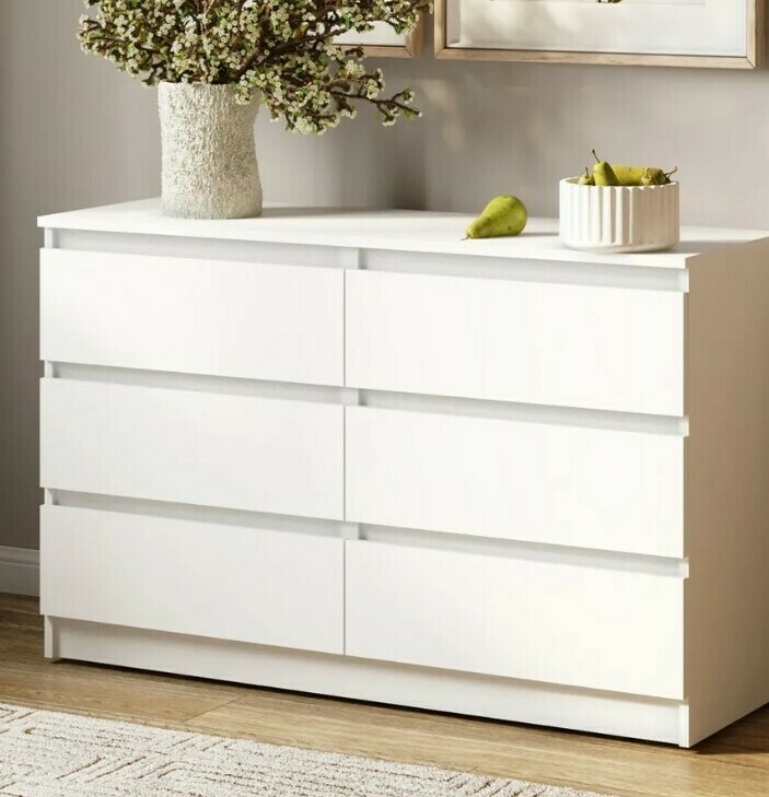 Спальня Норд белая: комод №7 Спальня Норд белая: комод №7