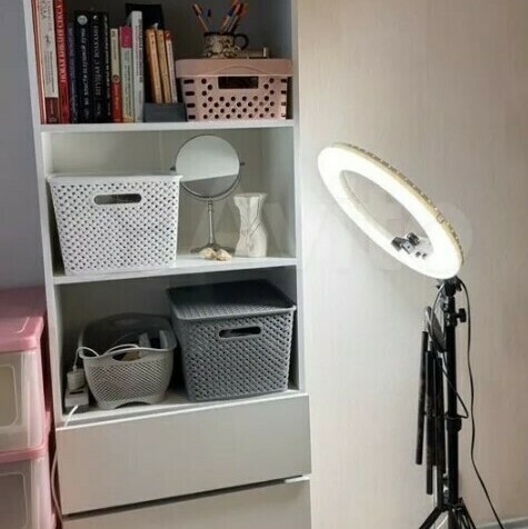 Норд белый гладкий Стеллаж Гостиная Норд белая (модульная гостиная Норд белый гладкий)