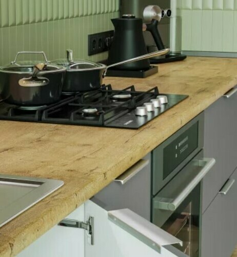 Модульная кухня Тиффани-1 МДФ Грей софт Модульная кухня Тиффани-1 МДФ Грей софт