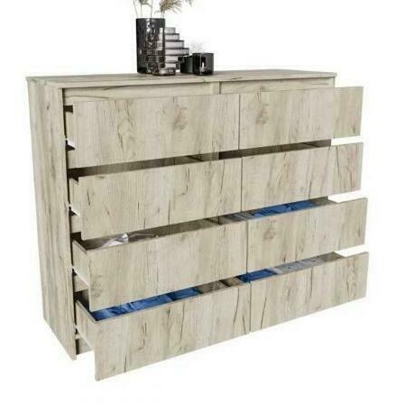 Спальня Норд Дуб Крафт серый: Комод №4 Норд Дуб Крафт серый Спальня Норд Дуб Крафт серый - недорогая модульная спальня в стиле лофт