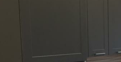 Модульная матовая кухня Неаполь МДФ : фасад Грей софт
