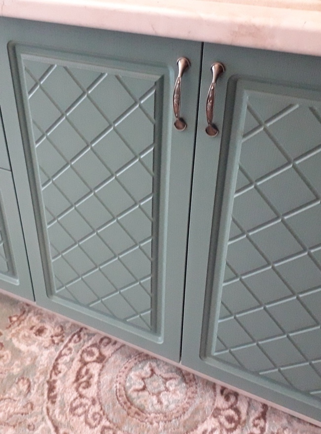 Фасад МДФ Айвори пленка цвета Скай