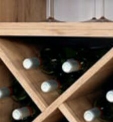 Модульная кухня Тиффани: открытые верхние полки в цвете Дуб золотой Модульная кухня Тиффани: открытые верхние полки в цвете Дуб золотой