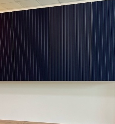 Модульная кухня Тиффани: фасады МДФ Холст синий