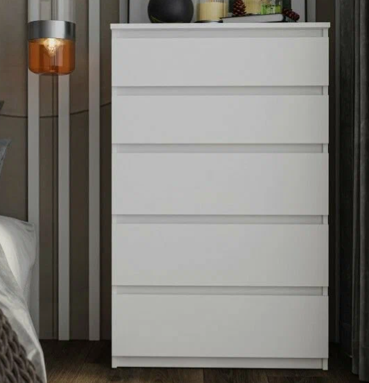 Спальня Норд белая: комод №1 Спальня Норд белая: комод №1