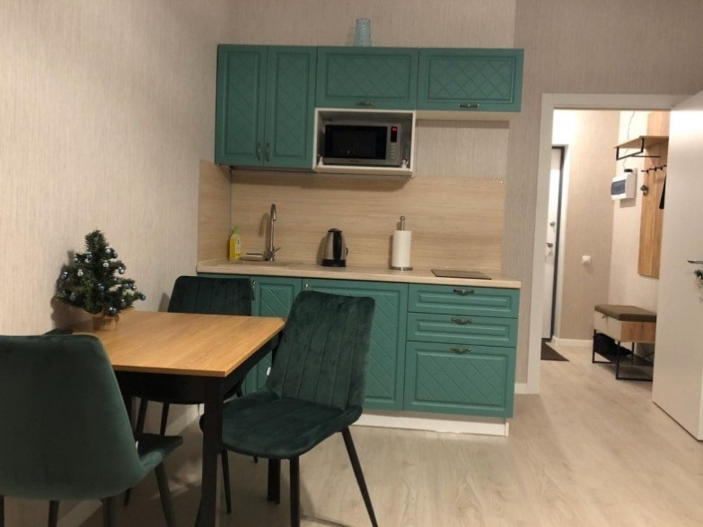 Готовая модульная кухня Модена/Айвори МДФ (маленькая прямая кухня для квартиры-студии, кухня для дачи, кухня для квартиры в аренду, малогабаритная кухня)