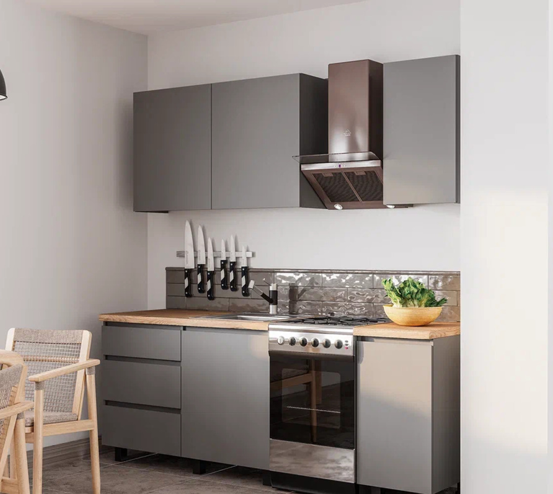 Кухня Асти 1,6 Графит