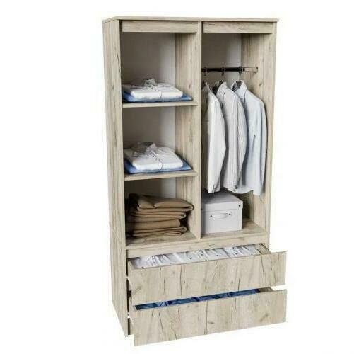 Спальня Норд Дуб Крафт серый: Шкаф 0,9 Норд Дуб Крафт серый Спальня Норд Дуб Крафт серый - недорогая модульная спальня в стиле лофт